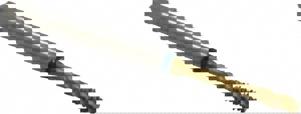 Spiral Flute Tap: #4-40, UNC, 3 Flute, Modified Bottoming, 2B Class of Fit, Powdered Metal, TiN Finish