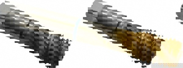 Spiral Flute Tap: 5/8-11, UNC, 4 Flute, Modified Bottoming, 2B Class of Fit, Powdered Metal, TiN Finish