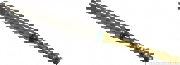 Spiral Flute Tap: #4-48, UNF, 3 Flute, Modified Bottoming, 2B Class of Fit, Powdered Metal, TiN Finish