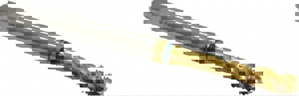 Spiral Flute Tap: #8-36, UNF, 3 Flute, Modified Bottoming, 2B Class of Fit, Powdered Metal, TiN Finish