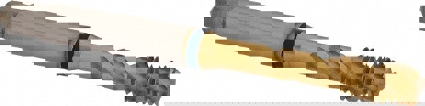 Spiral Flute Tap: #12-28, UNF, 3 Flute, Modified Bottoming, 2B Class of Fit, Powdered Metal, TiN Finish