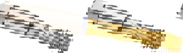 Spiral Flute Tap: 9/16-18, UNF, 4 Flute, Modified Bottoming Chamfer, 2B Class of Fit, Powdered Metal, TiN Finish