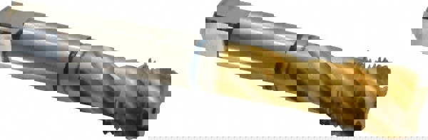 Spiral Flute Tap: 5/8-18, UNF, 4 Flute, Modified Bottoming, 2B Class of Fit, Powdered Metal, TiN Finish