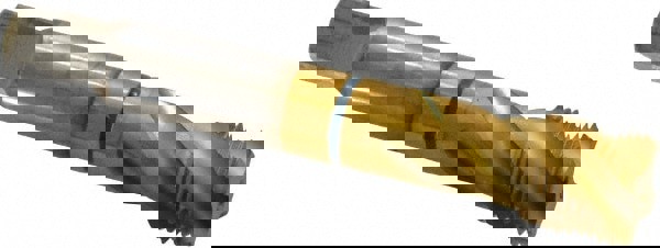 Spiral Flute Tap: 3/4-16, UNF, 4 Flute, Modified Bottoming, 2B Class of Fit, Powdered Metal, TiN Finish