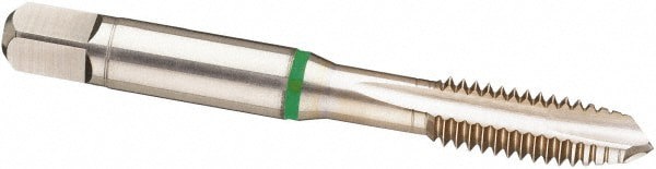 Spiral Point Tap: 9/16-18, UNF, 4 Flutes, Plug, 2B, Cobalt, Bright Finish