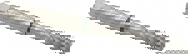 Spiral Flute Tap: M6 x 1.00, Metric Coarse, 3 Flute, Modified Bottoming, 6H Class of Fit, Cobalt, Bright/Uncoated