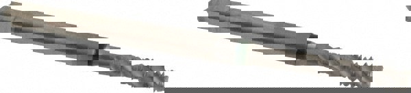 Spiral Flute Tap: #6-32, UNC, 3 Flute, Modified Bottoming, 2B Class of Fit, Cobalt, Bright/Uncoated