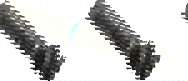 Spiral Flute Tap: 1/2-13, UNC, 3 Flute, Modified Bottoming, 2B Class of Fit, Cobalt, Bright/Uncoated