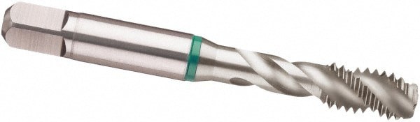 Spiral Flute Tap: #2-64, UNF, 3 Flute, Modified Bottoming, 2B Class of Fit, Cobalt, Bright/Uncoated
