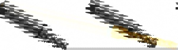 Spiral Flute Tap: #3-48, UNC, 3 Flute, Modified Bottoming, 2B Class of Fit, Cobalt, TiN Finish