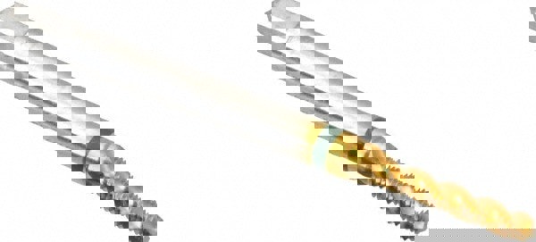 Spiral Flute Tap: #3-56, UNF, 3 Flute, Modified Bottoming, 2B Class of Fit, Cobalt, TiN Finish