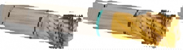 Spiral Flute Tap: 7/8-14, UNF, 4 Flute, Modified Bottoming, 2B Class of Fit, Cobalt, TiN Finish