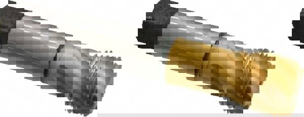 Spiral Flute Tap: #1-12, UNF, 4 Flute, Modified Bottoming, 2B Class of Fit, Cobalt, TiN Finish