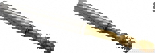 Spiral Flute Tap: #10-24, UNC, 2 Flute, Modified Bottoming, 2B Class of Fit, Cobalt, TiN Finish