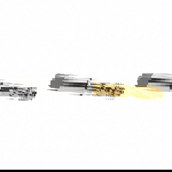 Spiral Flute Tap: 5/16-18, UNC, 2 Flute, Modified Bottoming, 2B Class of Fit, Cobalt, TiN Finish