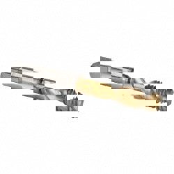 Spiral Flute Tap: 3/8-16, UNC, 2 Flute, Modified Bottoming, 2B Class of Fit, Cobalt, TiN Finish