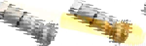 Spiral Flute Tap: 1/2-13, UNC, 2 Flute, Modified Bottoming, 2B Class of Fit, Cobalt, TiN Finish