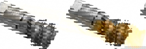 Spiral Flute Tap: 5/8-11, UNC, 3 Flute, Modified Bottoming, 2B Class of Fit, Cobalt, TiN Finish