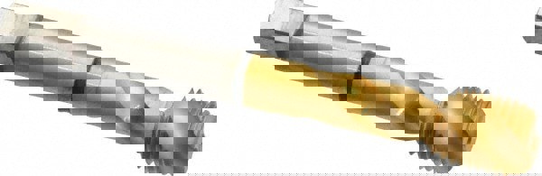 Spiral Flute Tap: 7/16-20, UNF, 2 Flute, Modified Bottoming, 2B Class of Fit, Cobalt, TiN Finish