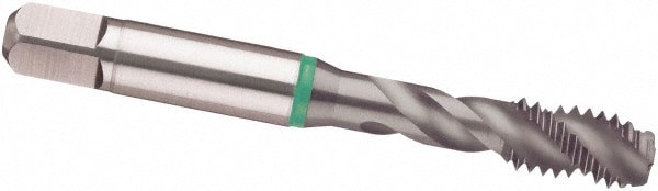 Spiral Flute Tap: UNF, 4 Flute, 2B Class of Fit, Cobalt, TiCN Finish