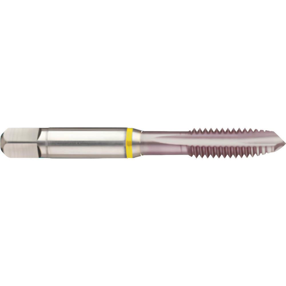 Spiral Point Tap: 1-12 UNF, 4 Flutes, Plug Chamfer, 2B Class of Fit, High-Speed Steel-E, MolyGlide Coated