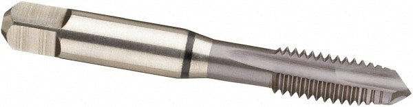 Spiral Point Tap: M5 x 0.8, Metric, 3 Flutes, Plug, 6H, Cobalt, MolyGlide Finish