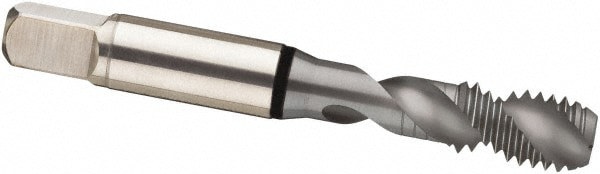 Spiral Flute Tap: M12x1.75, Metric, 2 Flute, Modified Bottoming, 6H Class of Fit, Cobalt, MolyGlide Finish