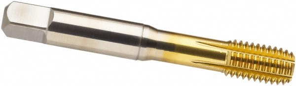 Thread Forming Tap: M14x1.25 Metric Fine, 6HX Class of Fit, Modified Bottoming, Cobalt, TiN Coated