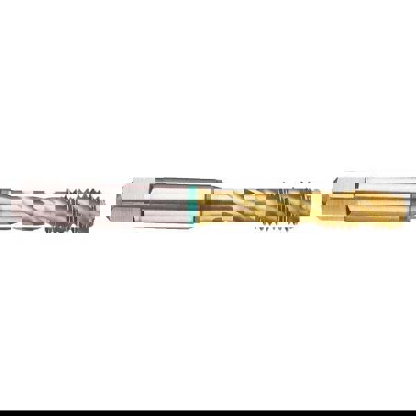 Spiral Flute Tap: #10-32, UNF, 3 Flute, Bottoming, 2B Class of Fit, Cobalt, TiN Finish