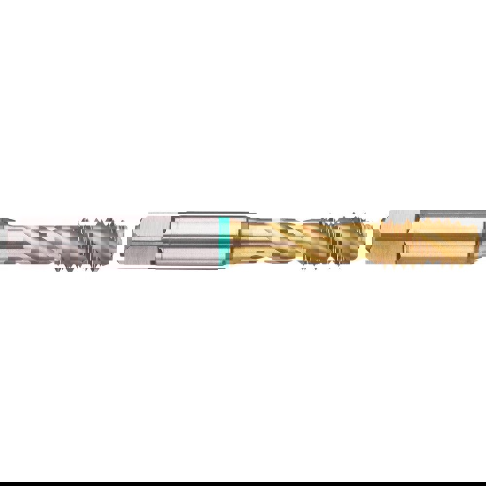 Thread Forming Tap: 9/16-18 UNF, 2B Class of Fit, Modified Bottoming, Cobalt, TiN Coated