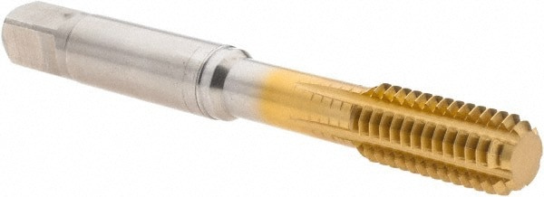 Thread Forming Tap: M8x1.25 Metric Coarse, 6HX Class of Fit, Bottoming, Cobalt, TiN Coated