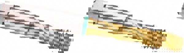 Spiral Flute Tap: #10-32, UNC & UNF, 3 Flute, Modified Bottoming, H11 Class of Fit, Cobalt, TiN Finish