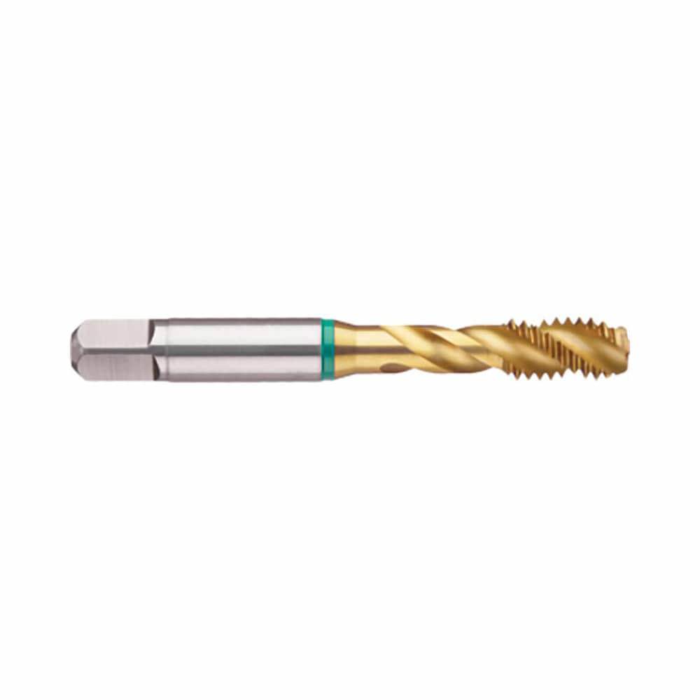 #8-36 UNF, 3 Flute, 40&deg; Helix, Modified Bottoming Chamfer, TiN Finish, Cobalt Spiral Flute STI Tap