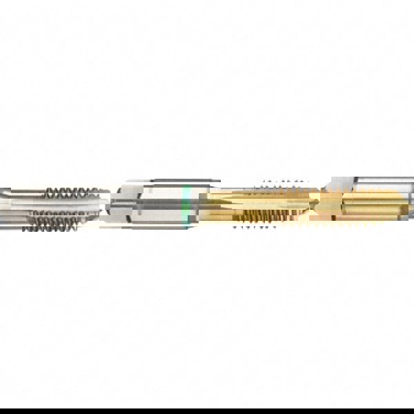 Spiral Flute Tap: 3/8-24, UNC, 3 Flute, Plug, 3B Class of Fit, High Speed Steel, TiN Finish