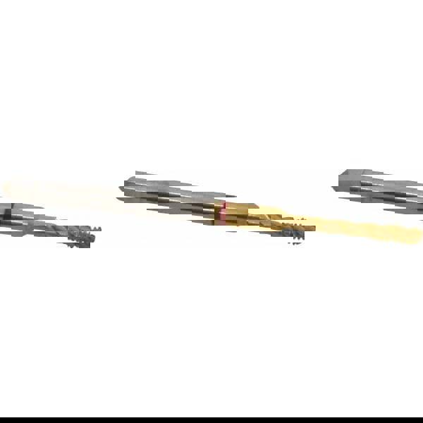 Spiral Flute Tap: #4-40, UNC, 3 Flute, Modified Bottoming, 2B Class of Fit, Powdered Metal, TiN Finish