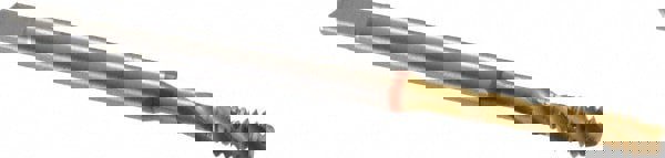 Spiral Flute Tap: #6-32, UNC, 3 Flute, Modified Bottoming, 2B Class of Fit, Powdered Metal, TiN Finish