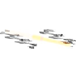 Spiral Flute Tap: #8-32, UNC, 3 Flute, Modified Bottoming, 2B Class of Fit, Powdered Metal, TiN Finish