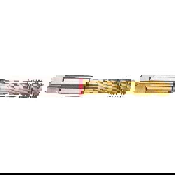 Spiral Flute Tap: 5/8-11, UNC, 4 Flute, Modified Bottoming, 2B Class of Fit, Powdered Metal, TiN Finish