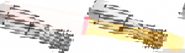 Spiral Flute Tap: 9/16-18, UNC, 3 Flute, Modified Bottoming, 2B Class of Fit, Powdered Metal, TiN Finish