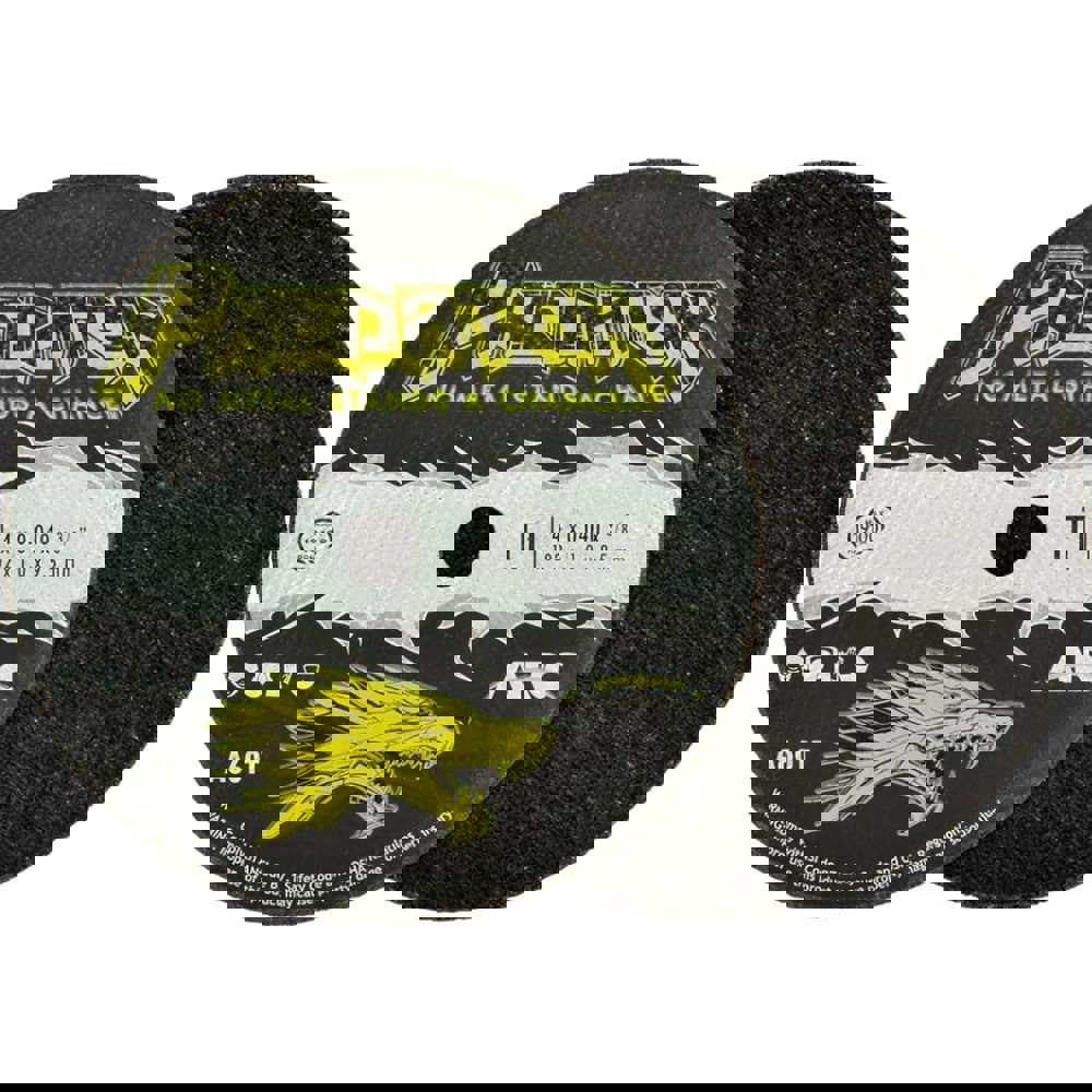 Cutoff Wheels; Wheel Diameter (Inch): 4 ; Wheel Thickness (Inch): 1/25 ; Hole Size (Inch): 3/8 ; Abrasive Material: Ceramic Alumina ; Reinforced: Yes ; Grit: A6