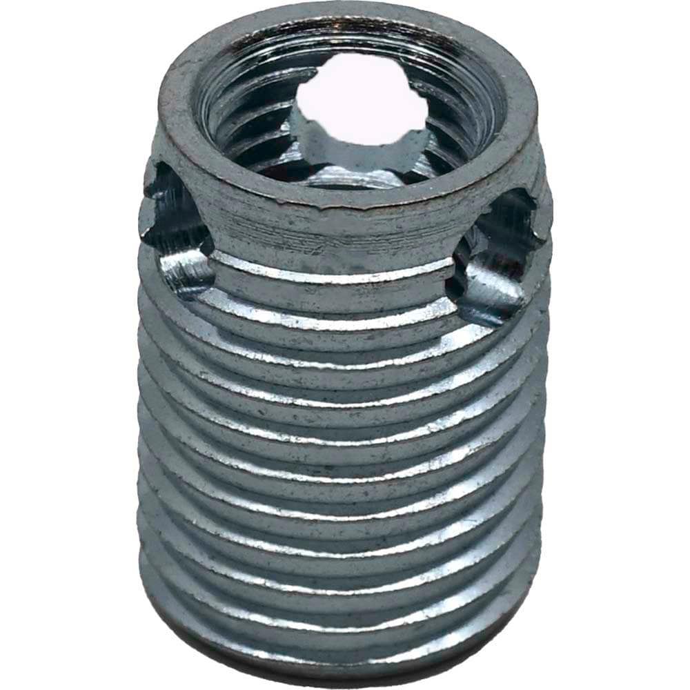Thread Locking Insert: 1/4-20 Internal Thread, M10 x 1.5 External Thread, UNC, 35/64