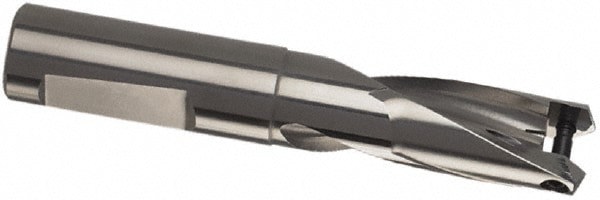 Replaceable-Tip Drill: 16 to 16.49 mm Dia, 27.8 mm Max Depth, 16 mm Whistle Notch Shank