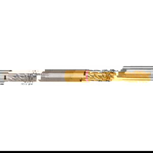 Spiral Flute Tap: M20 x 2.50, Metric Coarse, 4 Flute, Modified Bottoming, 6H Class of Fit, Powdered Metal, TiN Finish