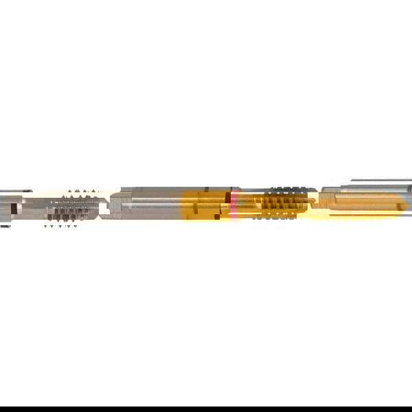 Spiral Point Tap: M4 x 0.7, Metric Coarse, 3 Flutes, Plug, 6H, Powdered Metal, TiN Finish