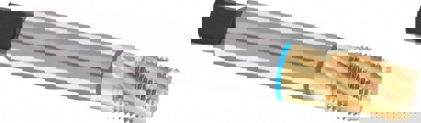 3/4-14 NPTF, 25&deg; Helix, 5 Flutes, Modified Bottoming Chamfer, TiN Finish, Cobalt, Spiral Flute Pipe Tap