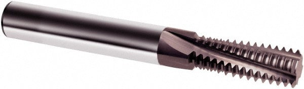 Helical Flute Thread Mill: M16x2, Internal, 4 Flute, 14.00 mm Shank Dia, Solid Carbide