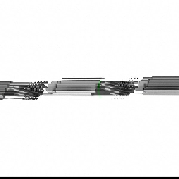 Spiral Flute Tap: M12 x 1.75, Metric, 3 Flute, Bottoming, 6H Class of Fit, High Speed Steel, TICN Finish