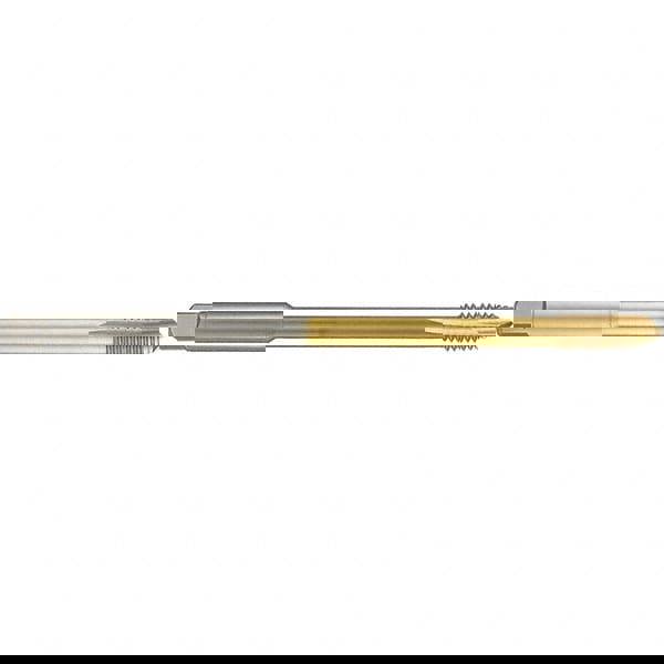 Spiral Point Tap: 5/8-18, UNF, 4 Flutes, Plug, 2B, High Speed Steel, TiN Finish