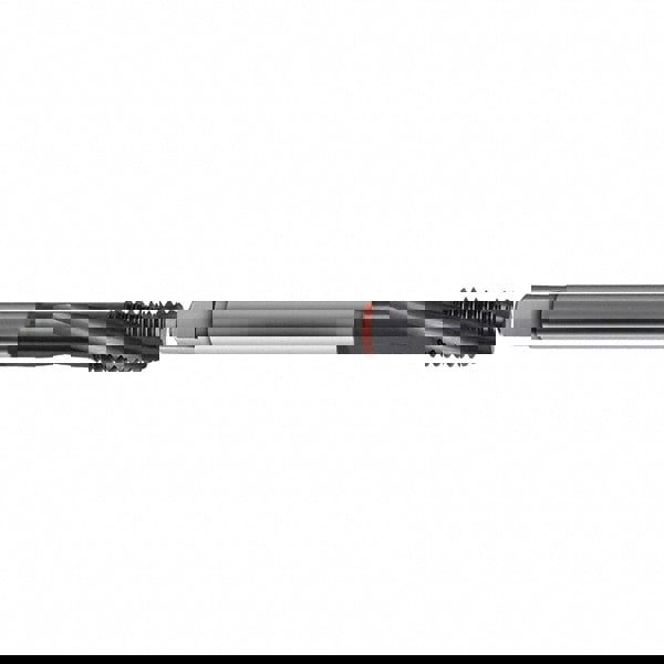 Spiral Flute Tap: #6-32, UNC, 3 Flute, Bottoming, 2BX Class of Fit, High Speed Steel, TICN Finish