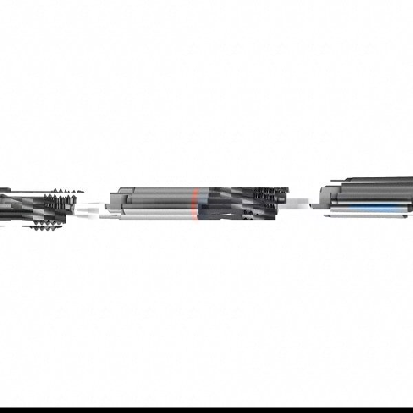 Spiral Flute Tap: 1/4-28, UNF, 3 Flute, Modified Bottoming, 2BX Class of Fit, High Speed Steel, TICN Finish
